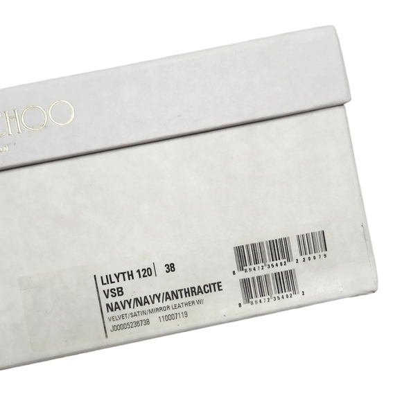 Jimmy Choo Navy Blue Heels with Tulle Detail - Picture 5 of 16